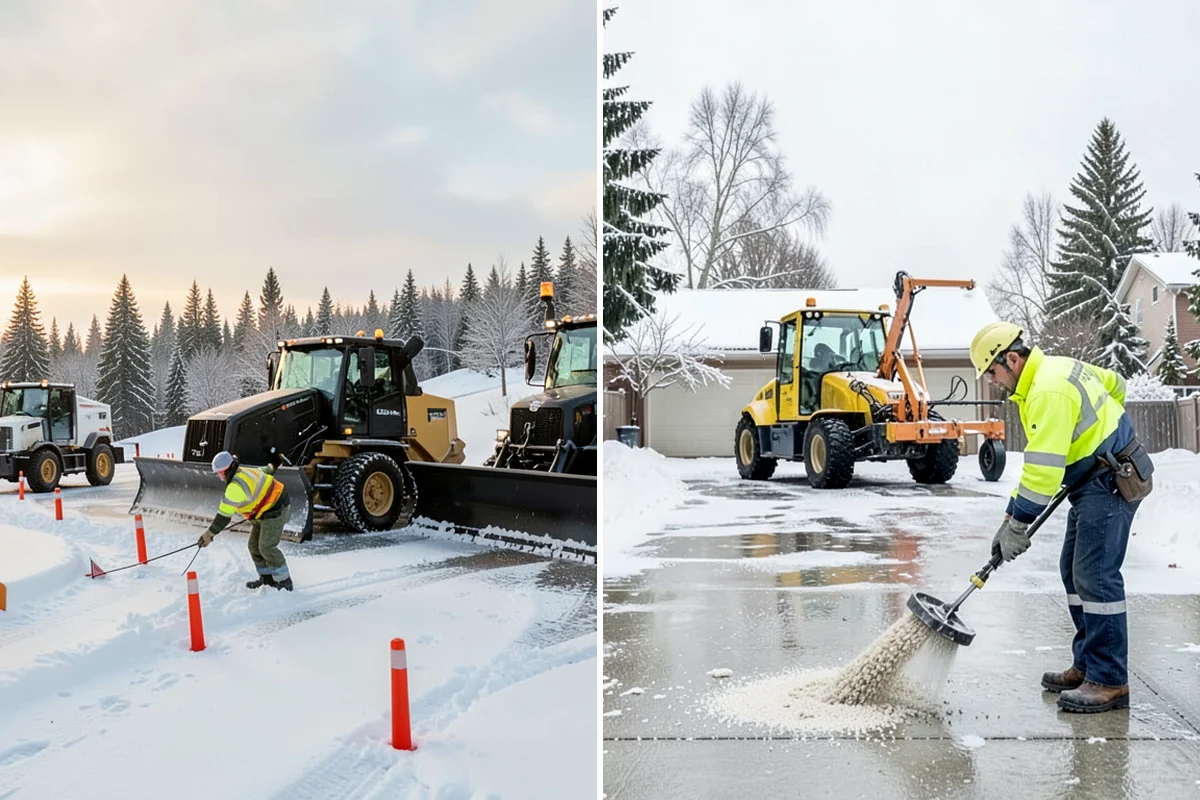 Loader Snow Relocation in Snoqualmie, King County, WA - Assess site volume and relocation targets