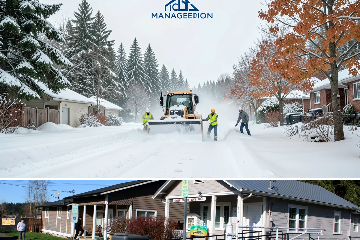 Loader Snow Relocation in South Prairie, Pierce County, WA - Loader snow relocation is most valuable after major storms when large commercial sites accumulate more snow than smaller...