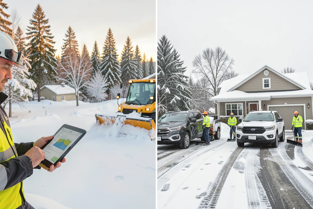 Loader Snow Relocation in Tukwila, King County, WA - Assess site volume and relocation targets
