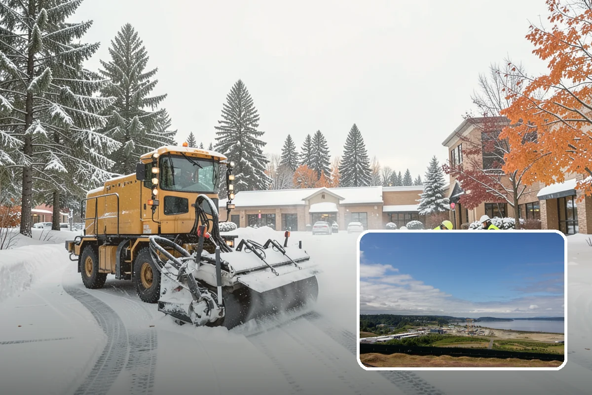 Loader Snow Relocation in University Place, Pierce County, WA - Moves large snow volumes far faster than trucks