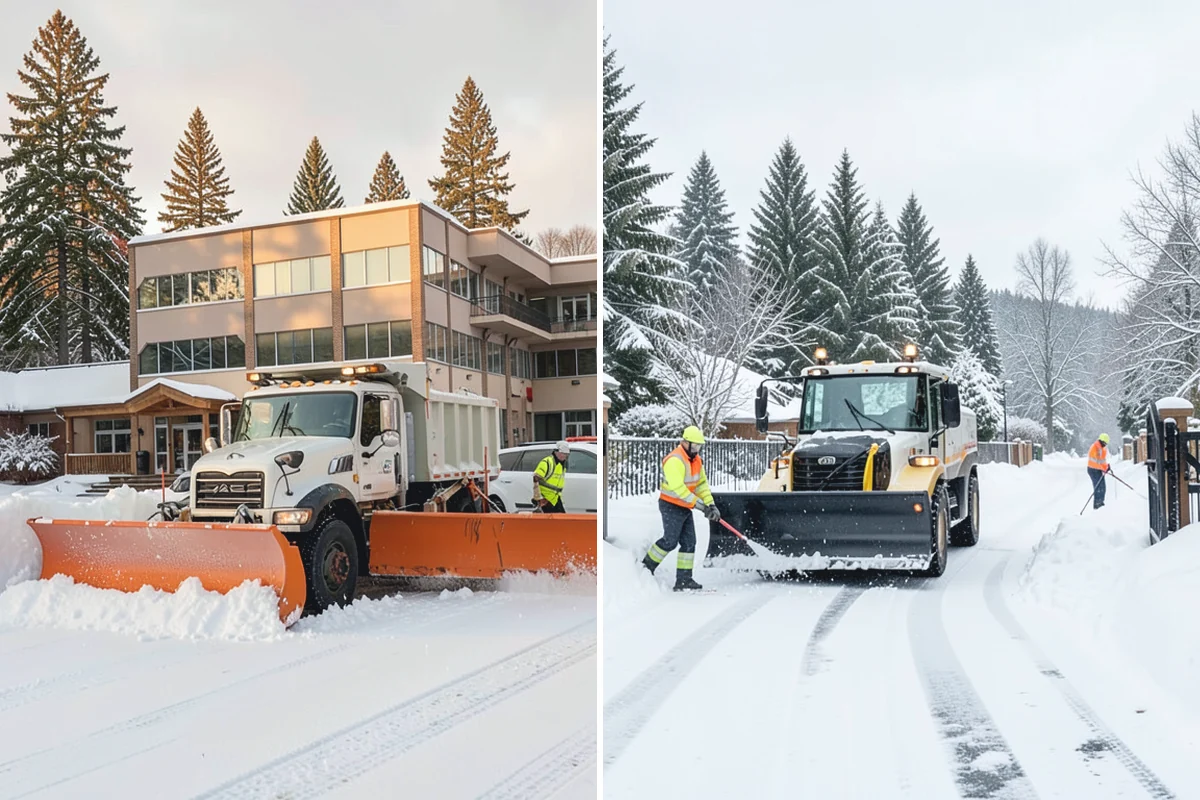 Loader Snow Relocation in Woodinville, King County, WA - Assess site volume and relocation targets