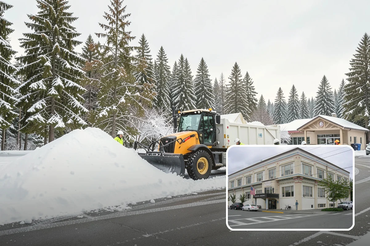 Loader Snow Removal in Anacortes, Skagit County, WA - Capacity for the largest snow volumes