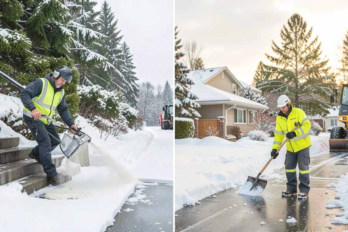 Loader Snow Removal in Anacortes, Skagit County, WA - Map the lot and designate stockpile zones