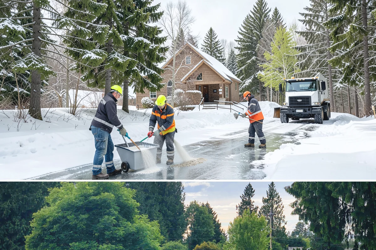 Loader Snow Removal in Bonney Lake, Pierce County, WA - Loader work peaks during heavy accumulation events in January and February.