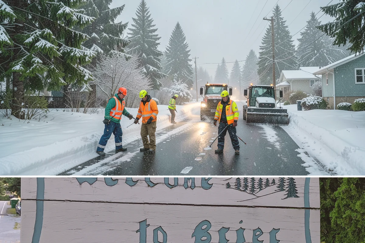 Loader Snow Removal in Brier, Snohomish County, WA - Loader work peaks during heavy accumulation events in January and February.