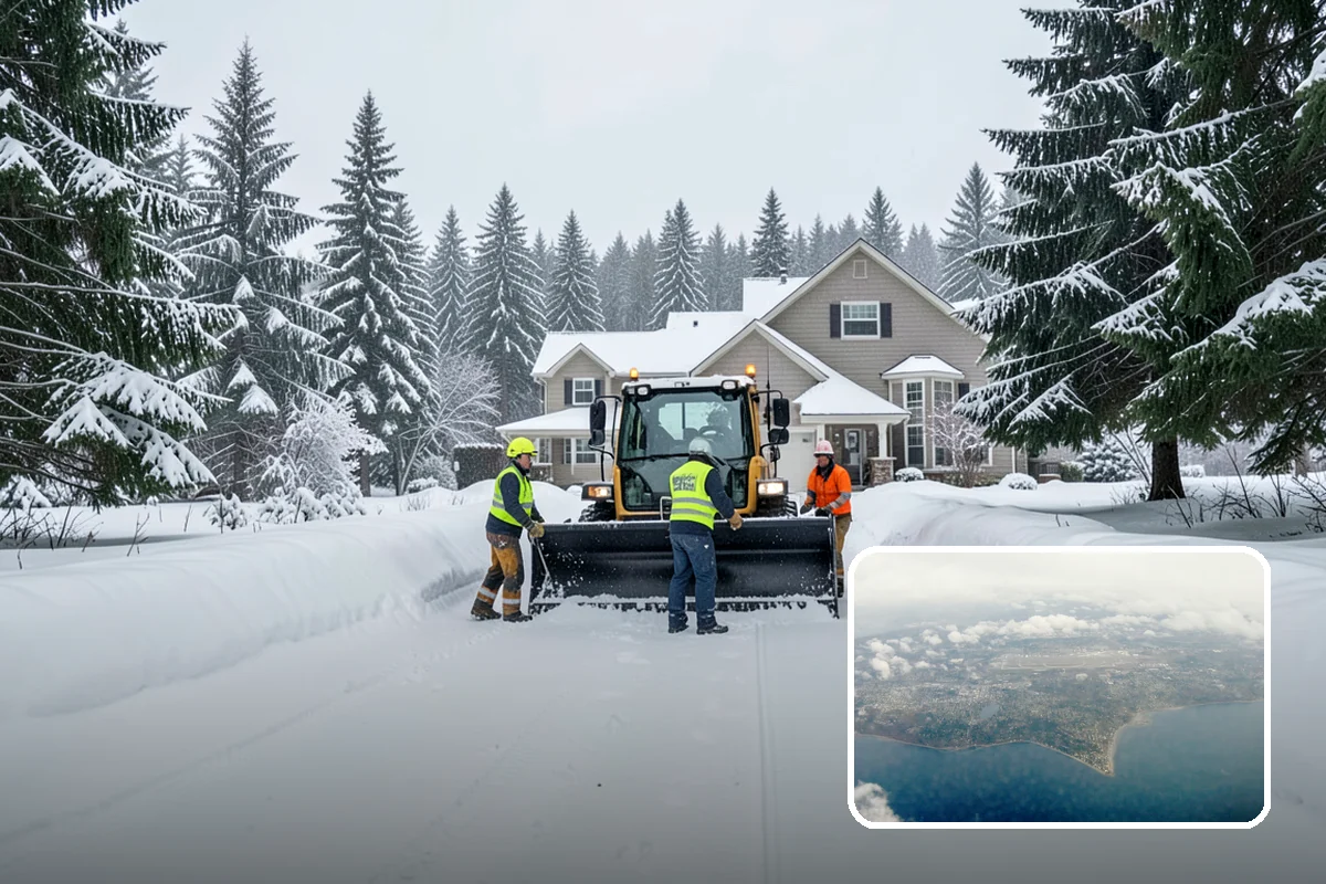 Loader Snow Removal in Burien, King County, WA - Capacity for the largest snow volumes
