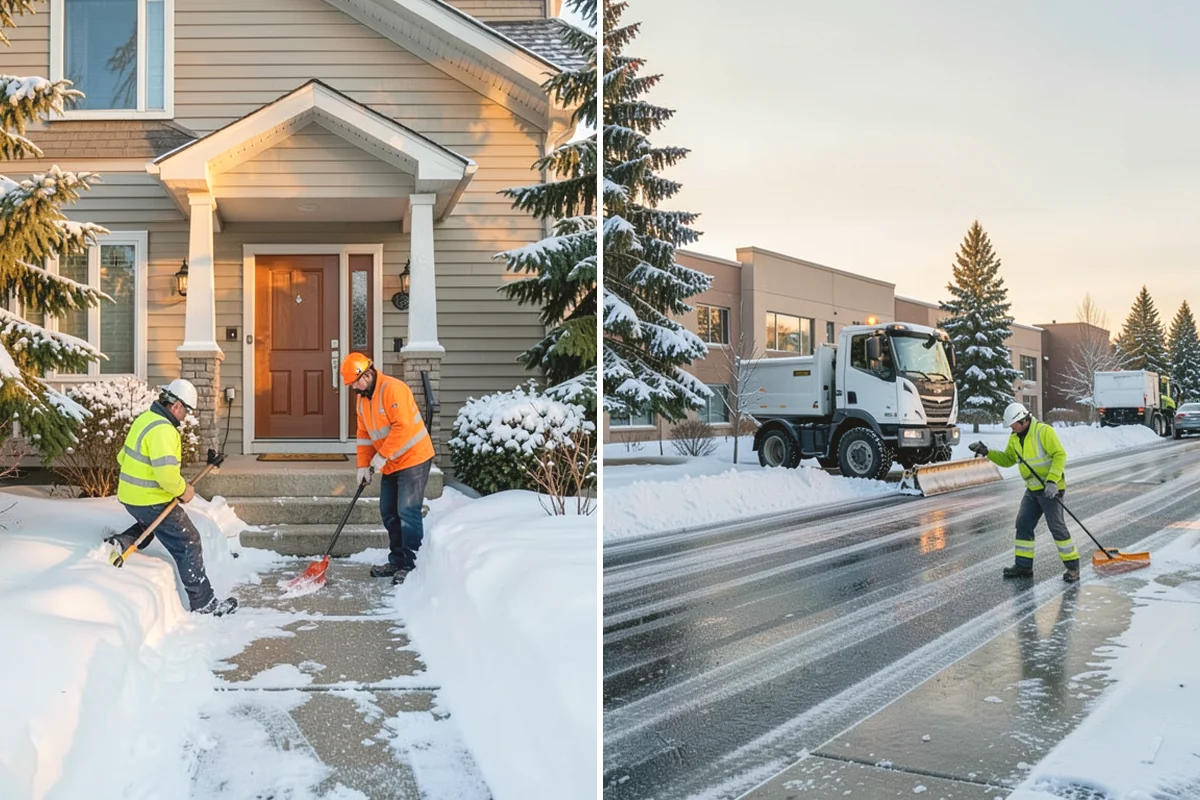 Loader Snow Removal in Burlington, Skagit County, WA - Map the lot and designate stockpile zones