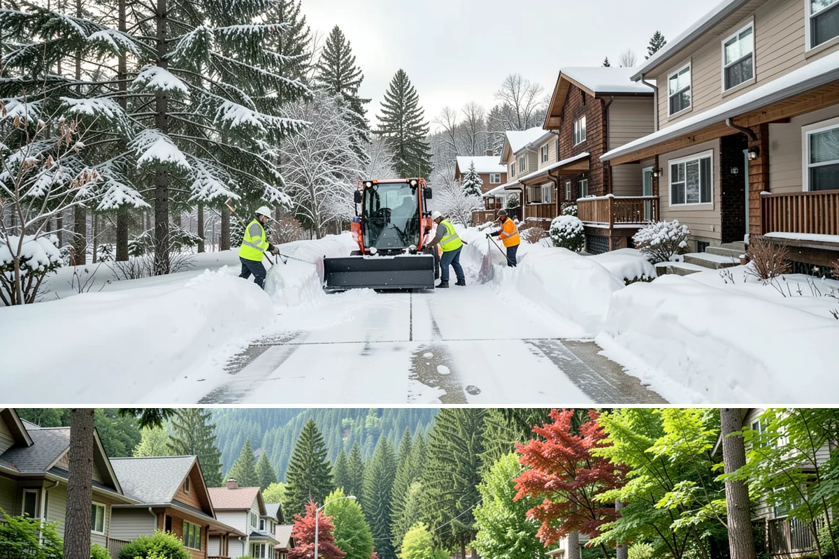 Loader Snow Removal in Darrington, Snohomish County, WA - Loader work peaks during heavy accumulation events in January and February.