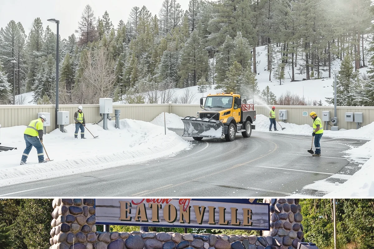 Loader Snow Removal in Eatonville, Pierce County, WA - Loader work peaks during heavy accumulation events in January and February.
