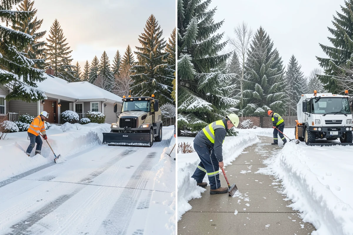 Loader Snow Removal in Gold Bar, Snohomish County, WA - Map the lot and designate stockpile zones