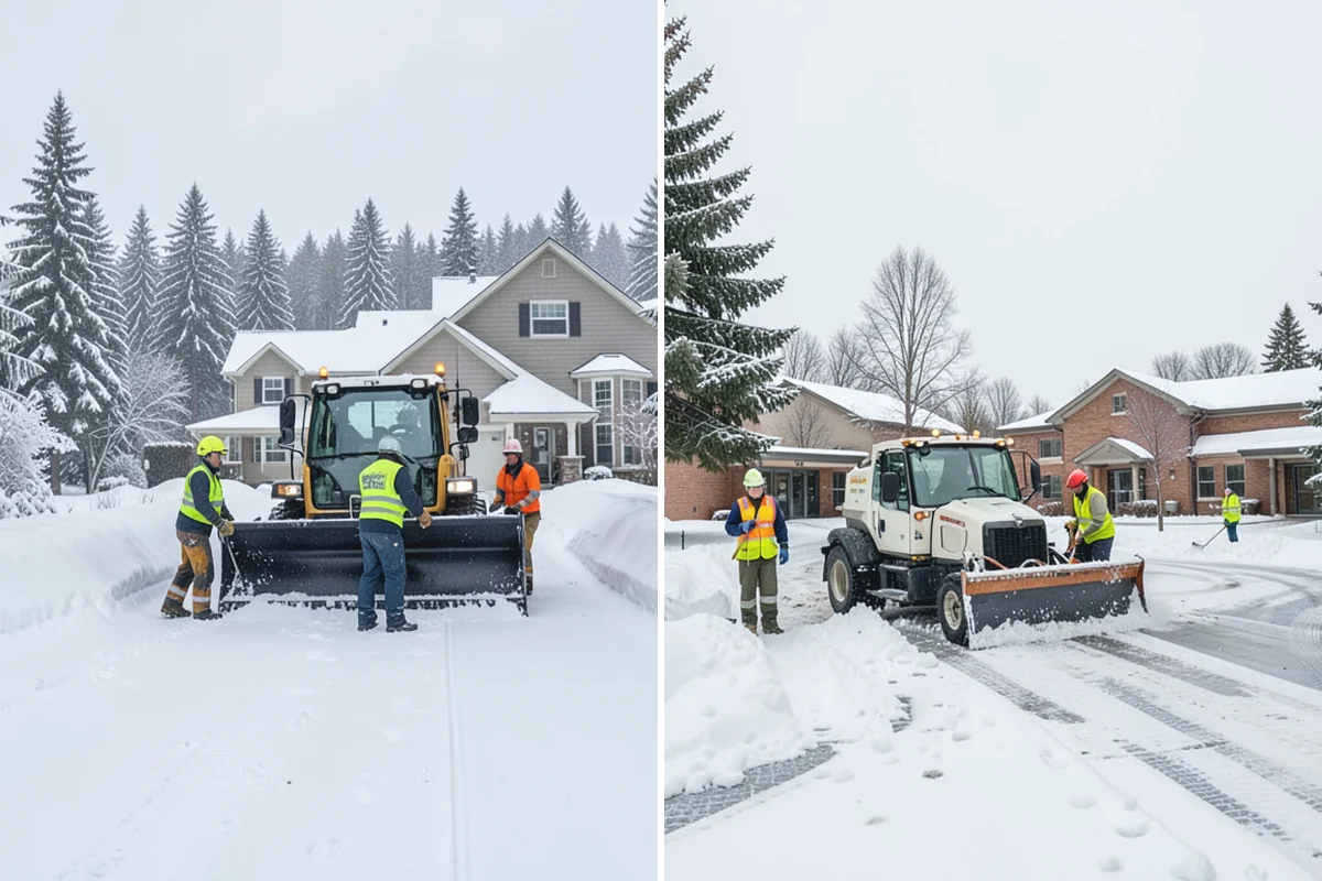 Loader Snow Removal in Hamilton, Skagit County, WA - Map the lot and designate stockpile zones
