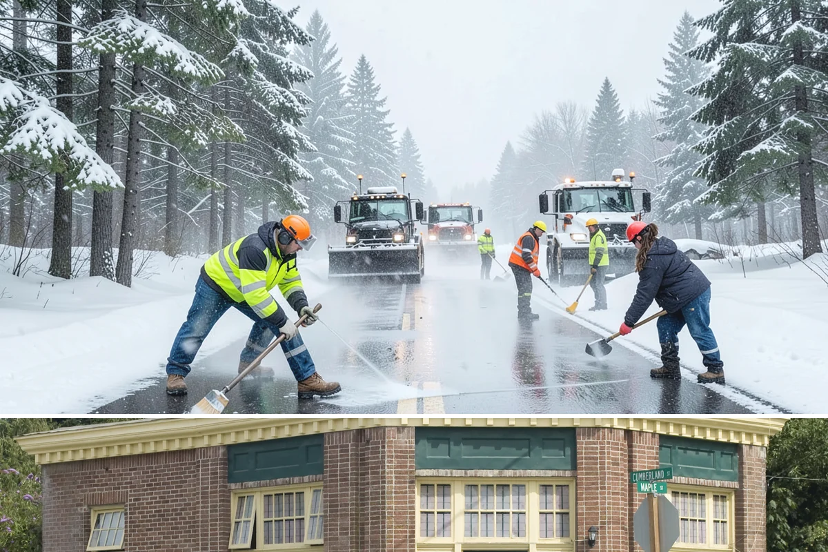 Loader Snow Removal in Hamilton, Skagit County, WA - Loader work peaks during heavy accumulation events in January and February.
