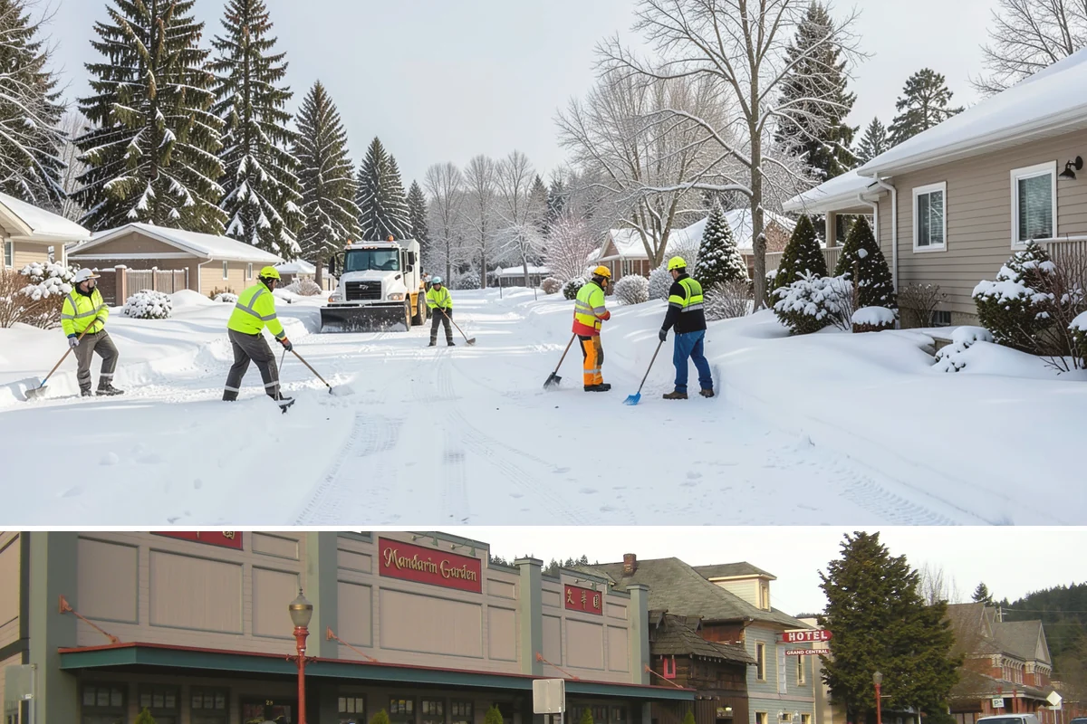 Loader Snow Removal in Issaquah, King County, WA - Loader work peaks during heavy accumulation events in January and February.