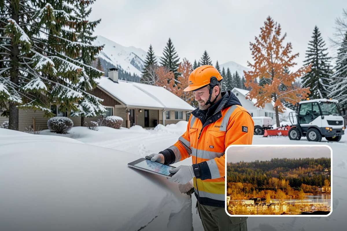 Loader Snow Removal in Kenmore, King County, WA - Capacity for the largest snow volumes