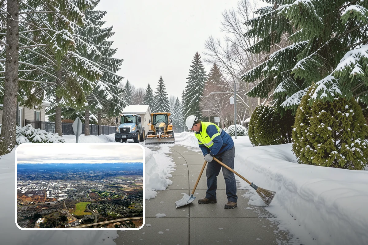 Loader Snow Removal in Kent, King County, WA - Capacity for the largest snow volumes