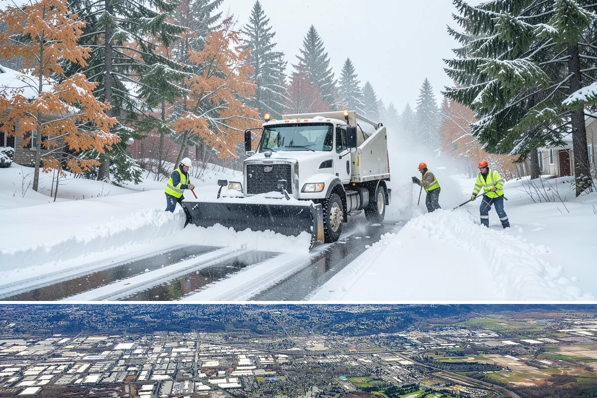 Loader Snow Removal in Kent, King County, WA - Loader work peaks during heavy accumulation events in January and February.