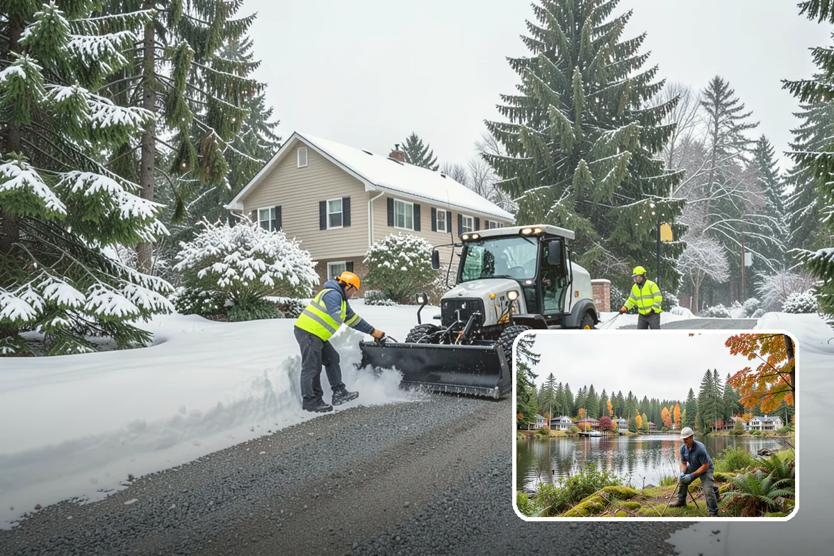 Loader Snow Removal in La Conner, Skagit County, WA - Capacity for the largest snow volumes
