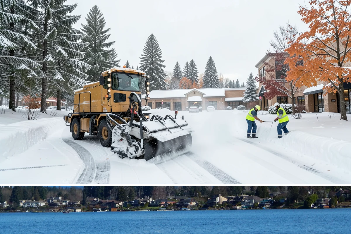 Loader Snow Removal in Lake Stevens, Snohomish County, WA - Loader work peaks during heavy accumulation events in January and February.