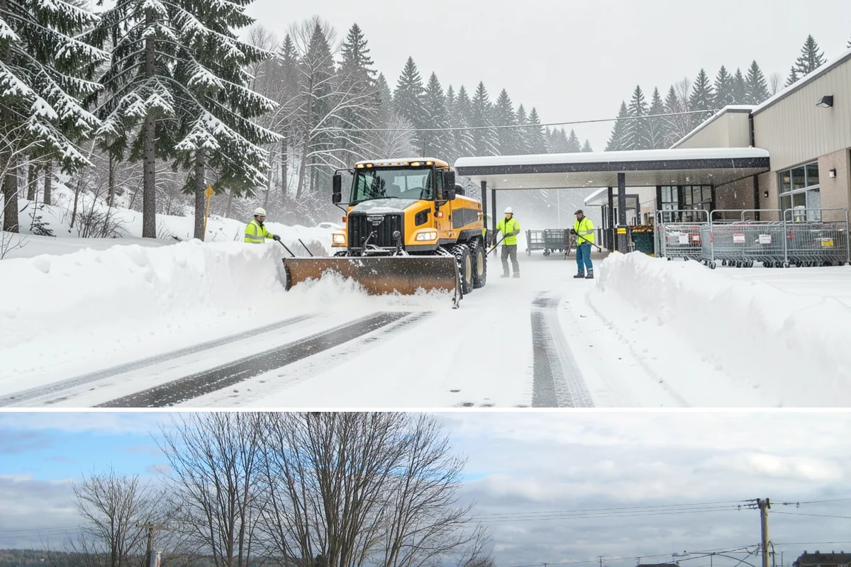 Loader Snow Removal in Langley, Island County, WA - Loader work peaks during heavy accumulation events in January and February.