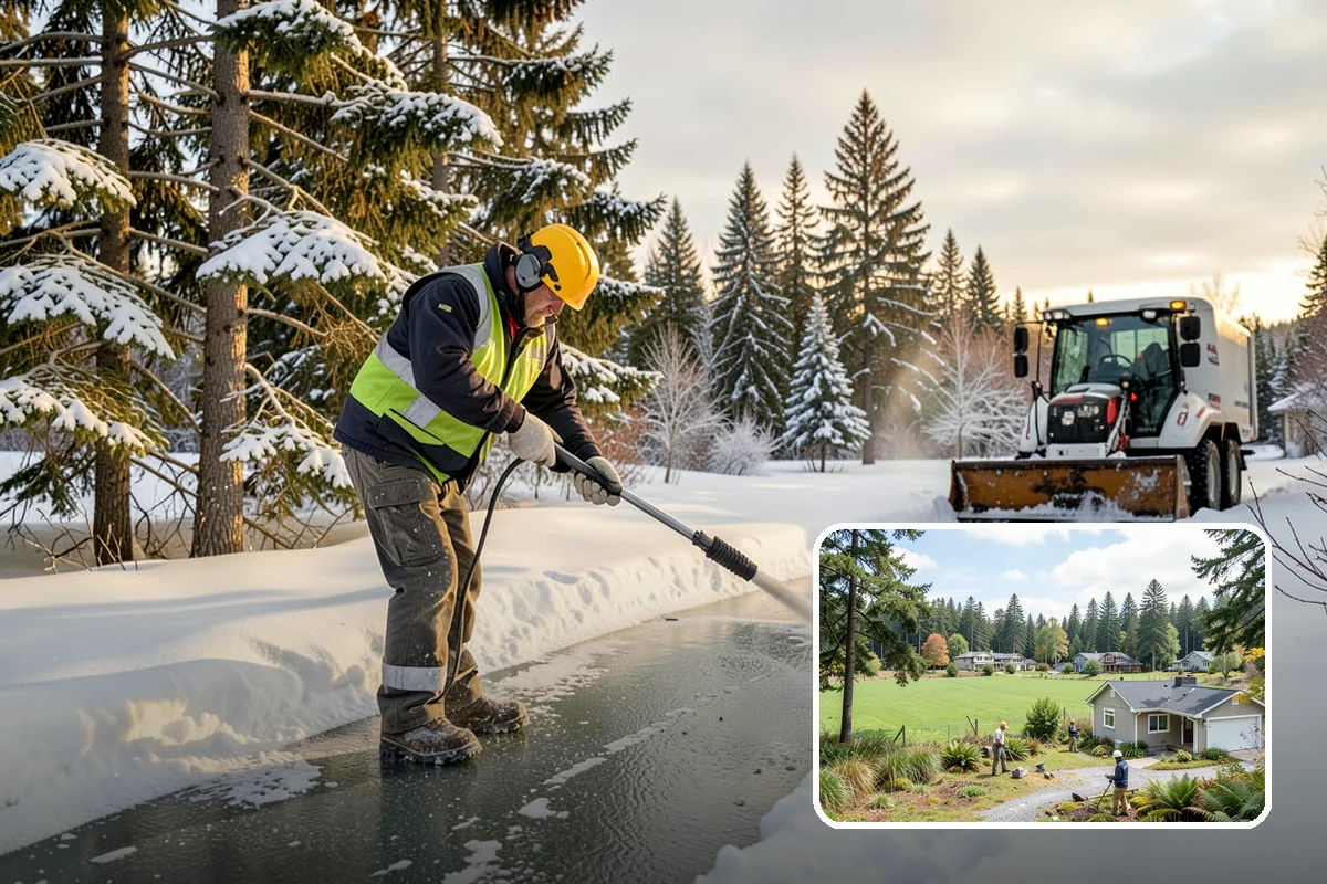 Loader Snow Removal in Lyman, Skagit County, WA - Capacity for the largest snow volumes