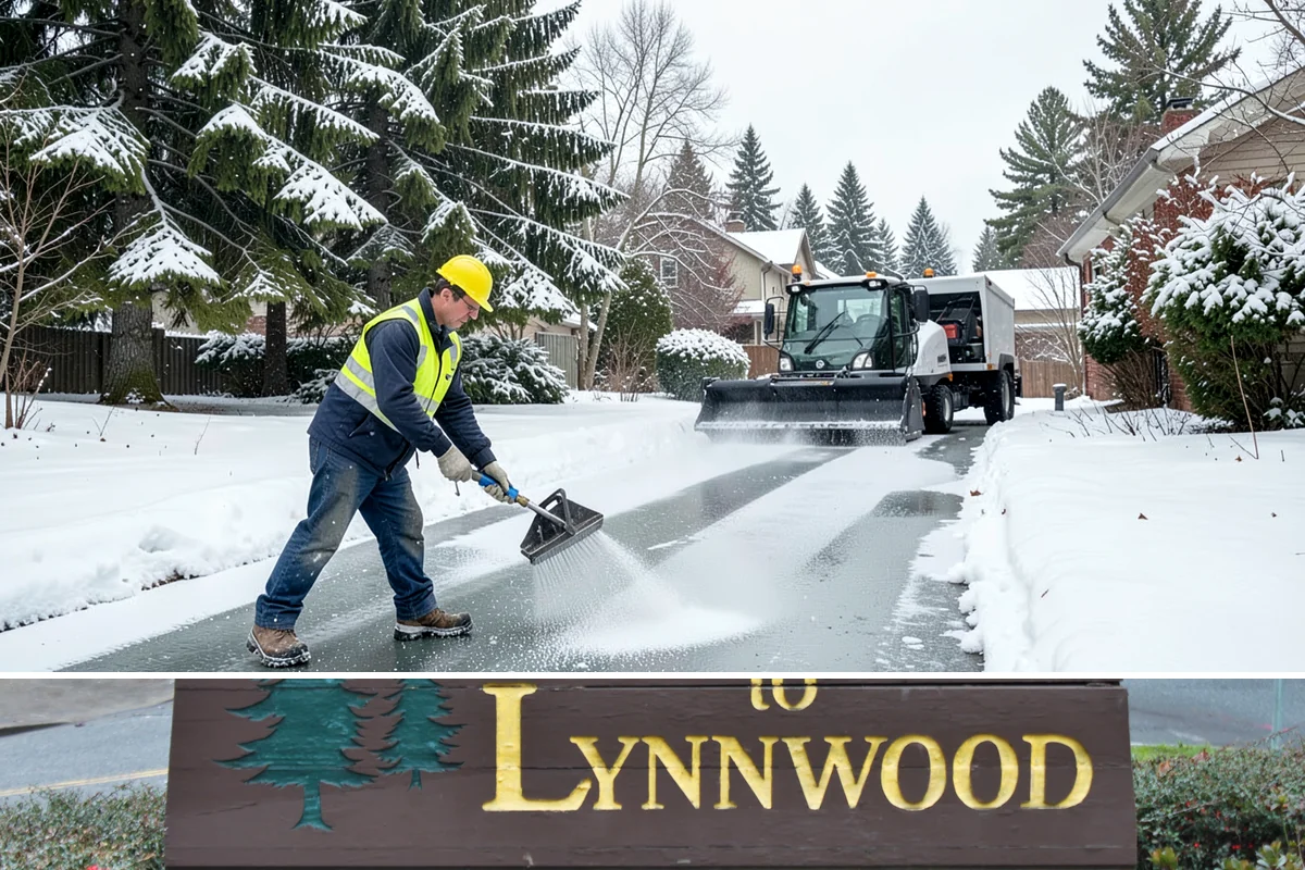 Loader Snow Removal in Lynnwood, Snohomish County, WA - Loader work peaks during heavy accumulation events in January and February.