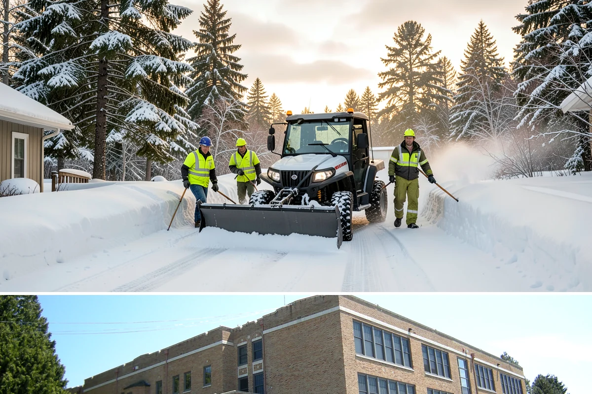 Loader Snow Removal in Maple Valley, King County, WA - Loader work peaks during heavy accumulation events in January and February.