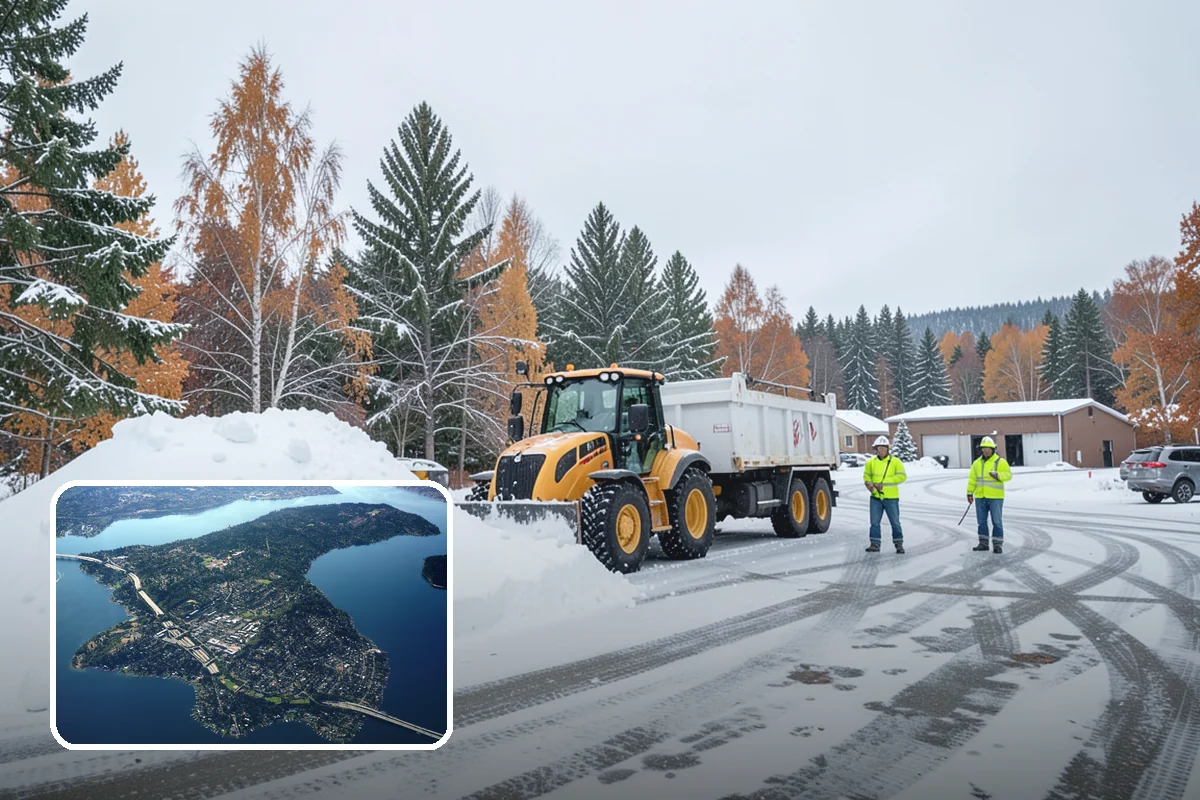 Loader Snow Removal in Mercer Island, King County, WA - Capacity for the largest snow volumes
