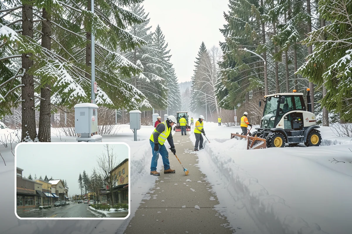 Loader Snow Removal in Mill Creek, Snohomish County, WA - Capacity for the largest snow volumes