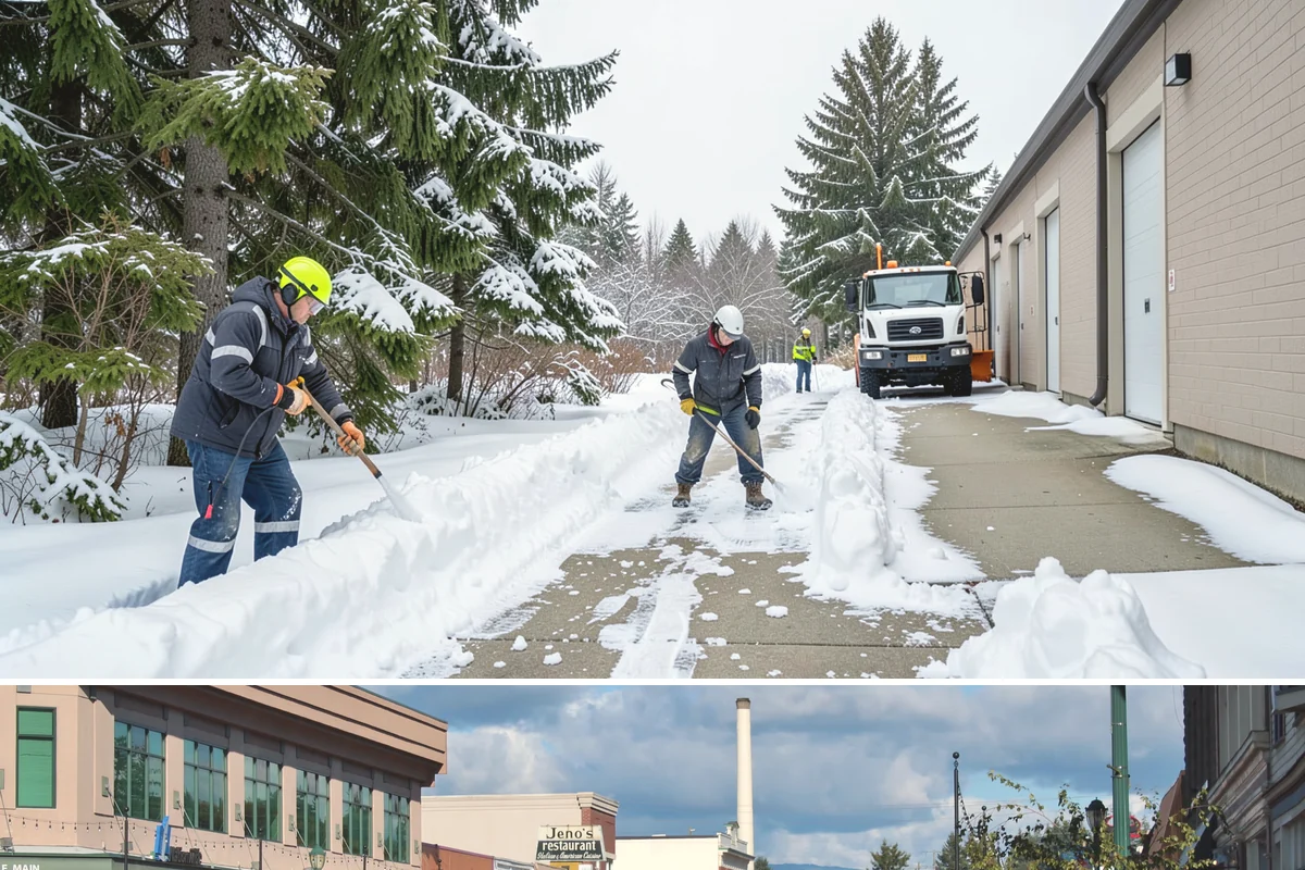 Loader Snow Removal in Monroe, Snohomish County, WA - Loader work peaks during heavy accumulation events in January and February.