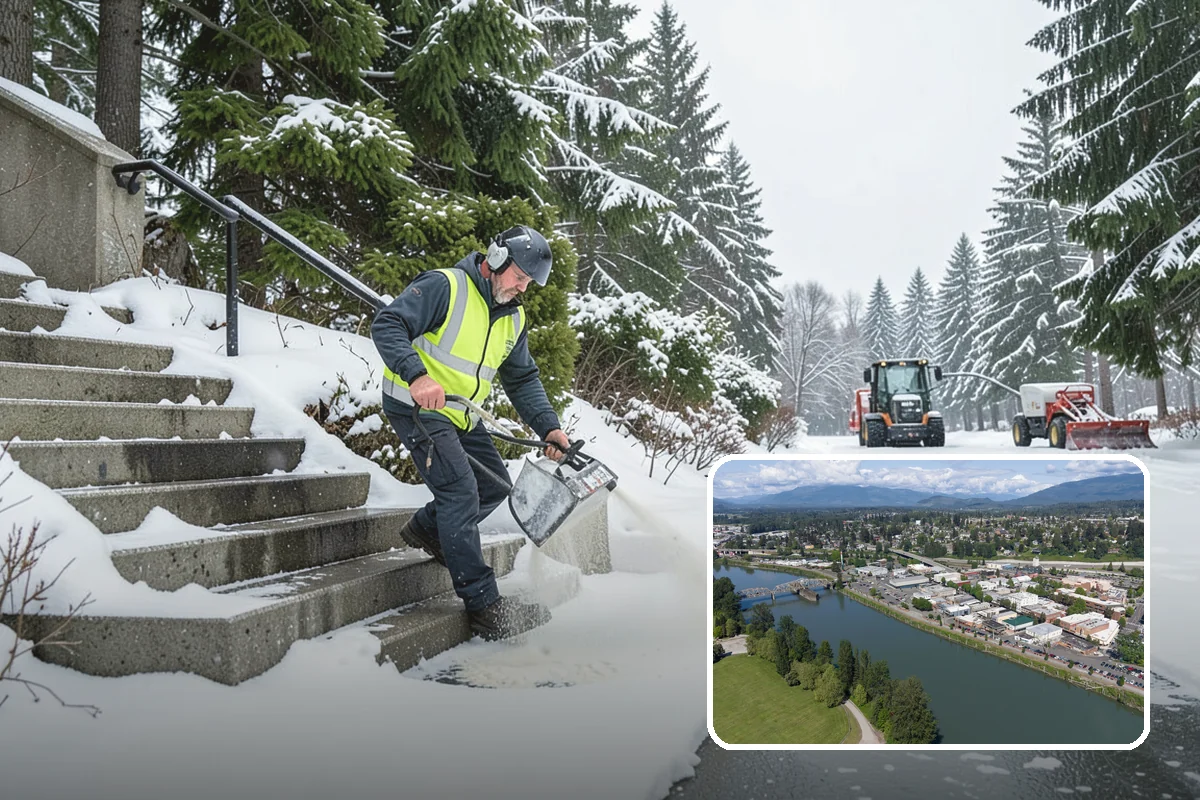 Loader Snow Removal in Mount Vernon, Skagit County, WA - Capacity for the largest snow volumes