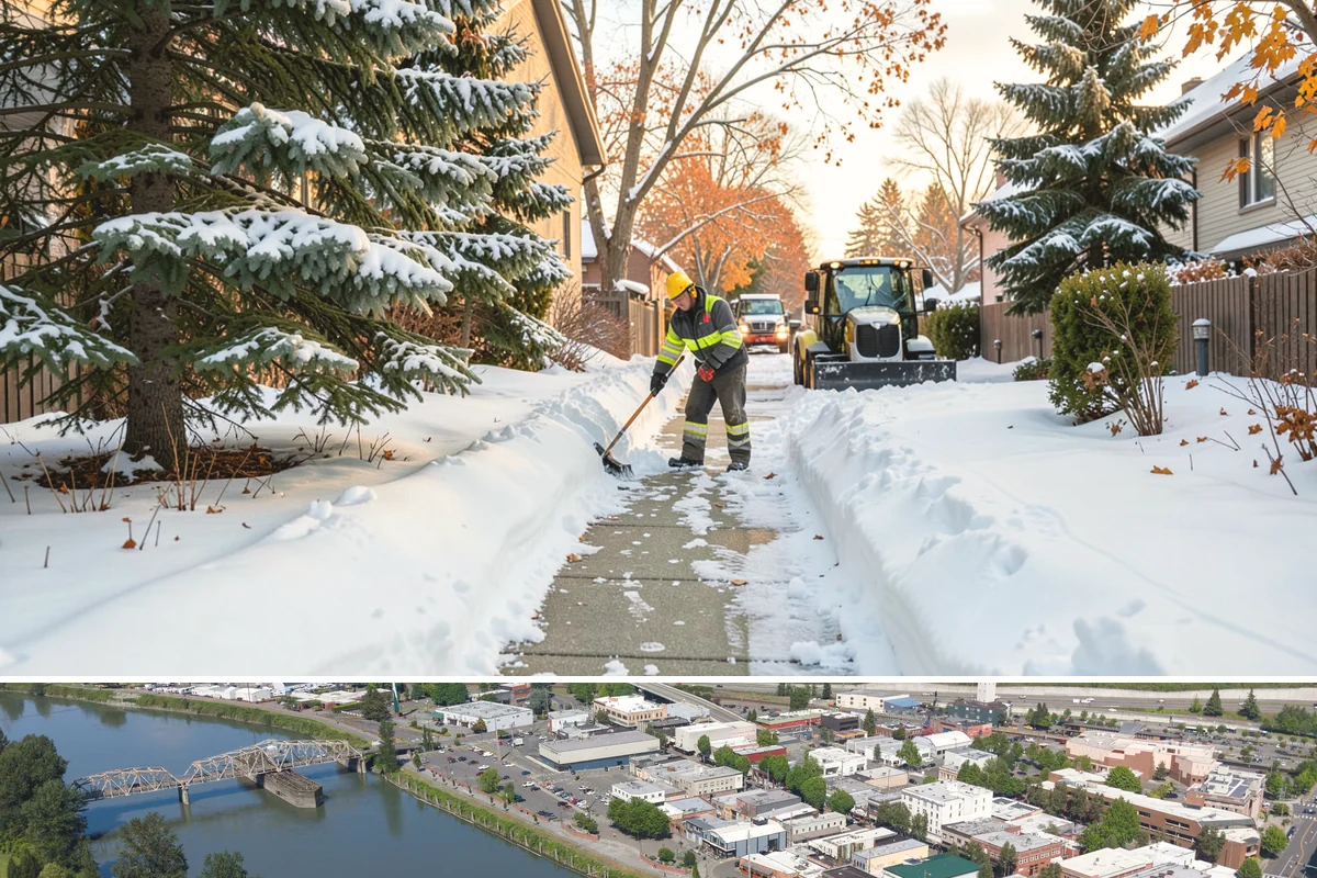 Loader Snow Removal in Mount Vernon, Skagit County, WA - Loader work peaks during heavy accumulation events in January and February.