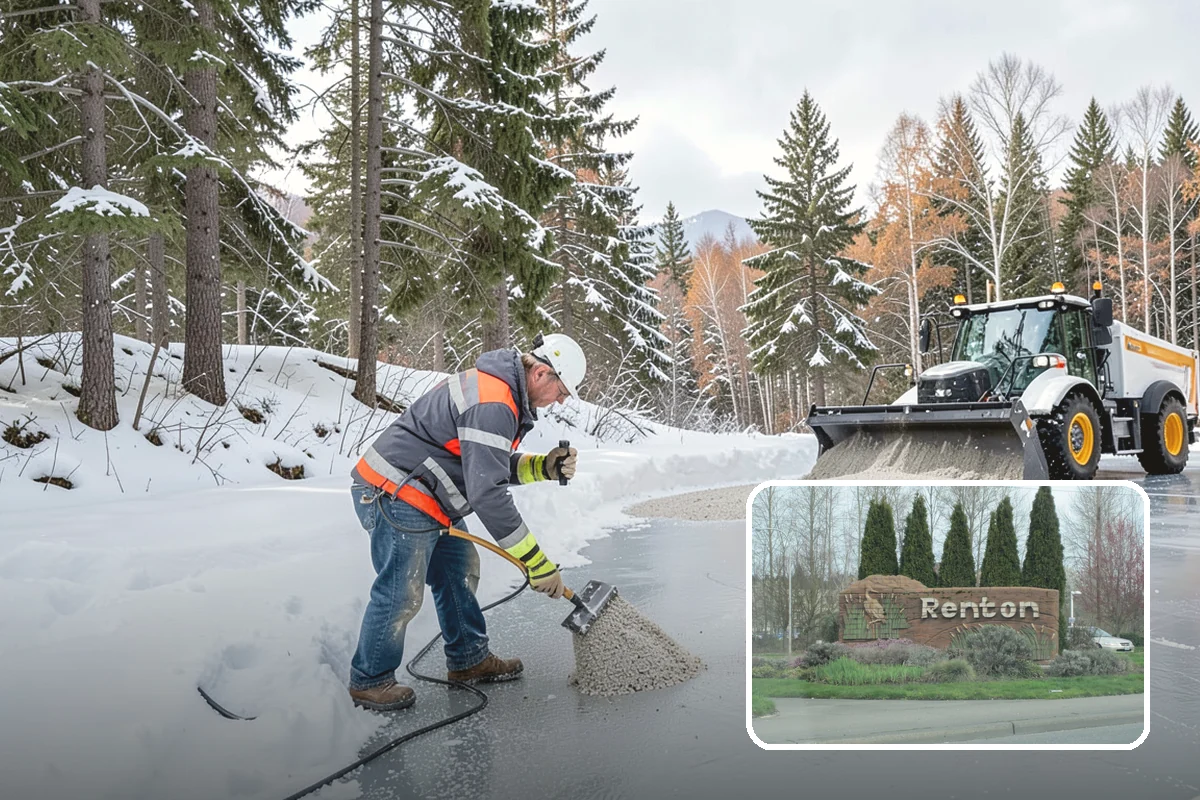 Loader Snow Removal in Renton, King County, WA - Capacity for the largest snow volumes
