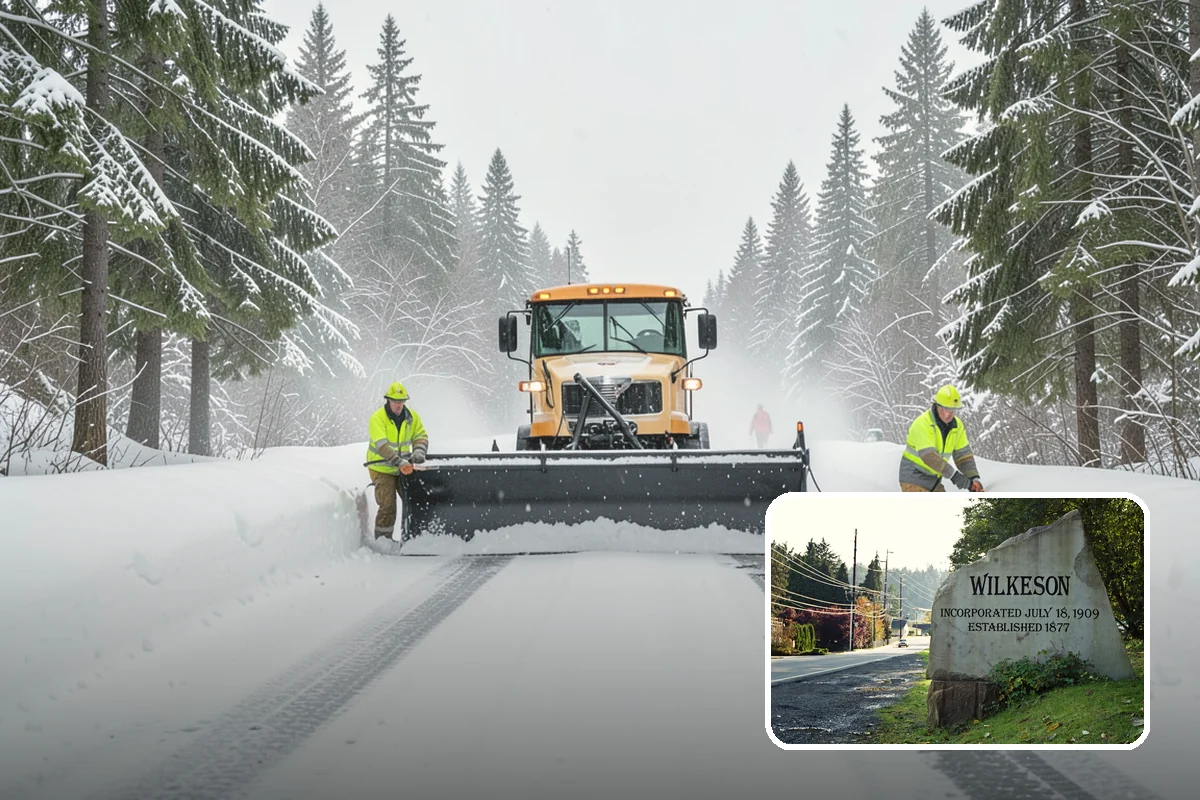 Loader Snow Removal in Wilkeson, Pierce County, WA - Capacity for the largest snow volumes