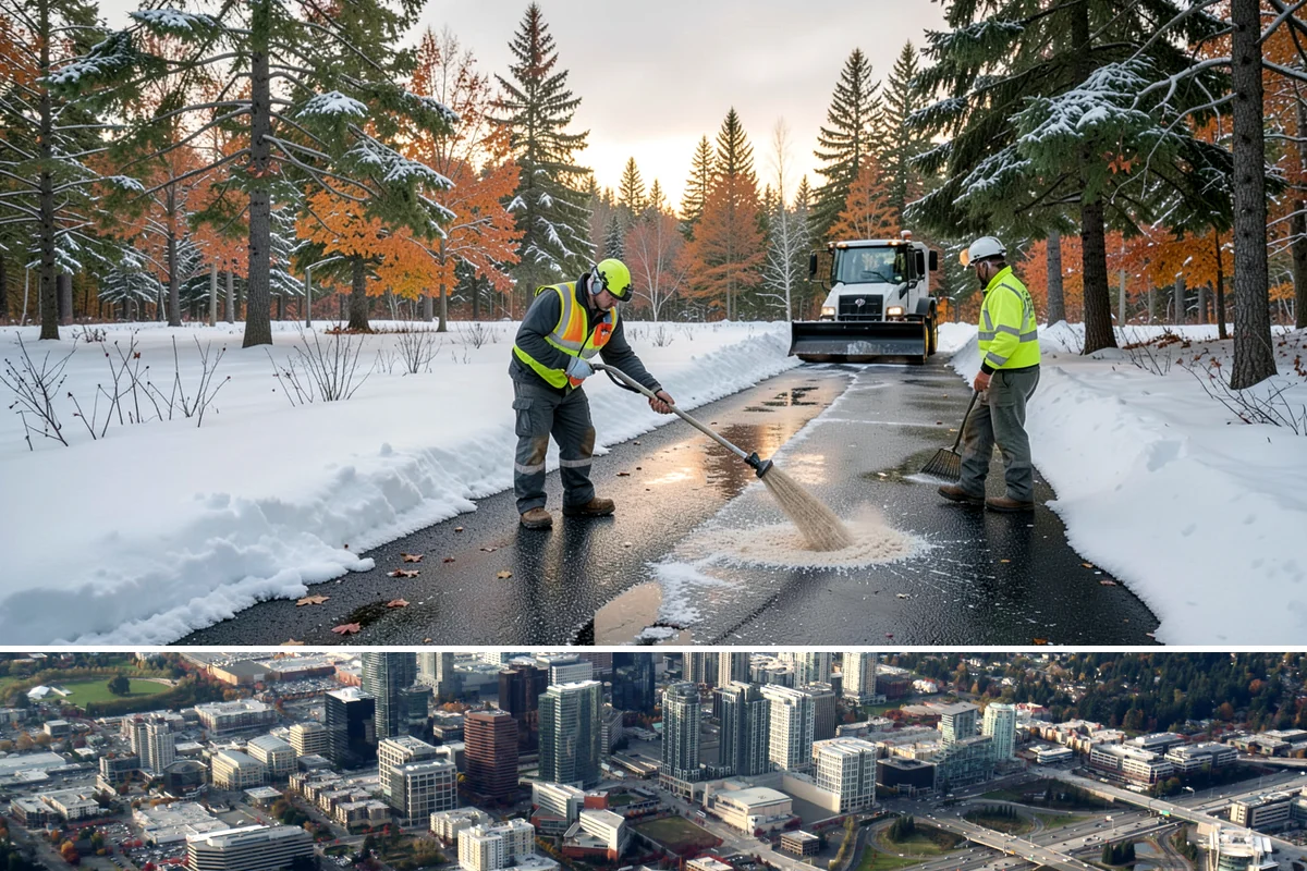 Loading Dock Clearing in Bellevue, King County, WA - Prioritized before your early-morning receiving windows across the winter shipping season from late fall into early spring.