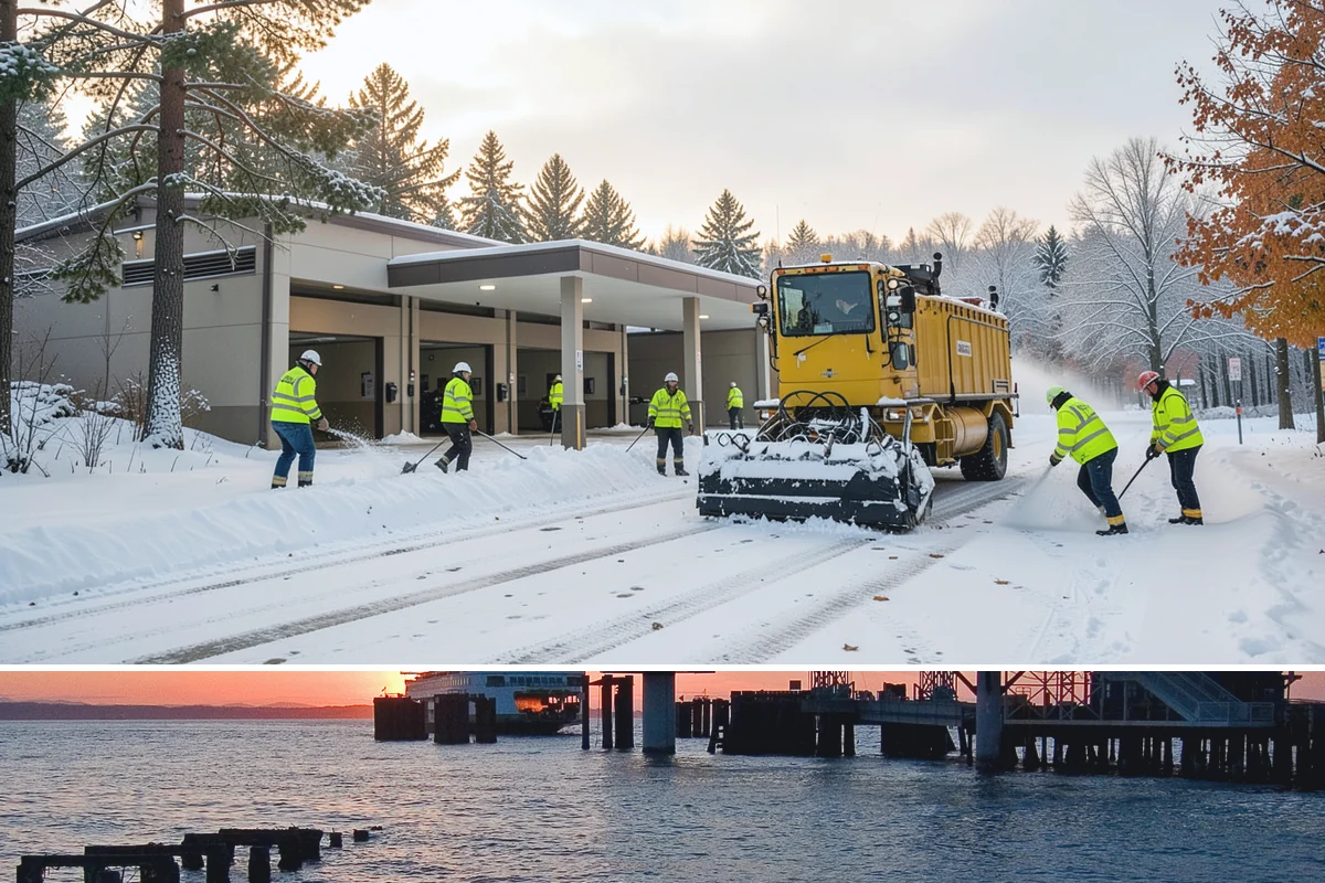 Loading Dock Clearing in Edmonds, Snohomish County, WA - Prioritized before your early-morning receiving windows across the winter shipping season from late fall into early spring.
