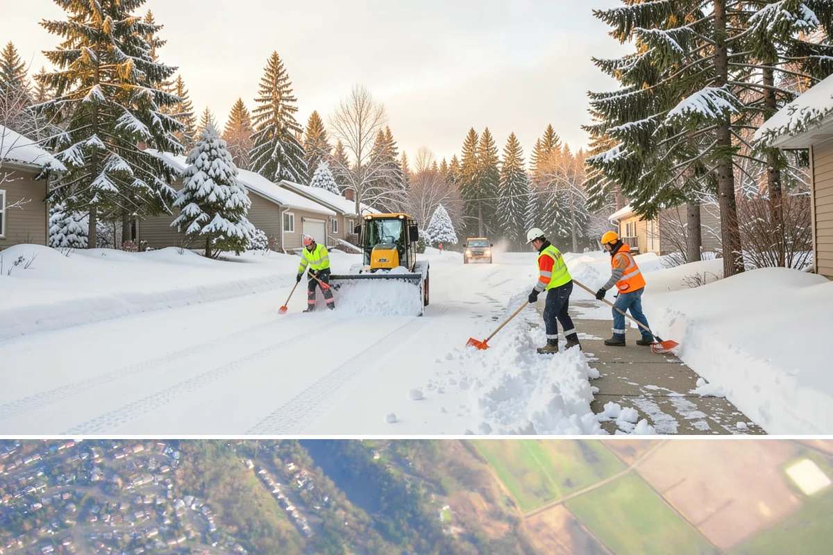 Loading Dock Snow Removal in Algona, King County, WA - Loading docks need close attention during midwinter cold snaps when wet snow refreezes quickly under constant trailer weight.