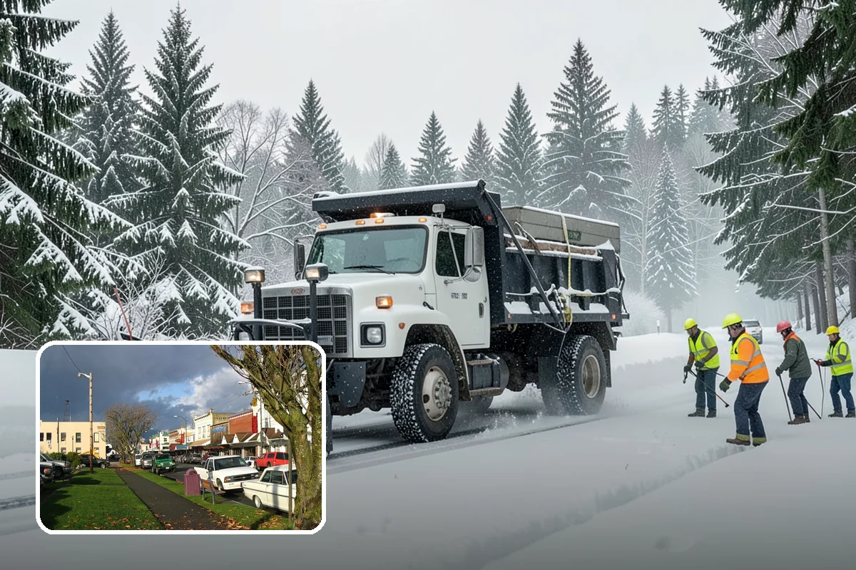 Loading Dock Snow Removal in Arlington, Snohomish County, WA - Clear apron and dock-face access for trailers