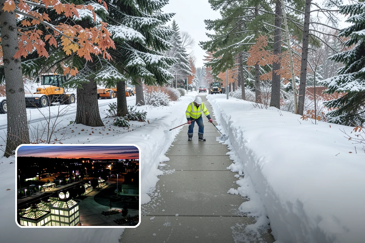 Loading Dock Snow Removal in Auburn, King County, WA - Clear apron and dock-face access for trailers