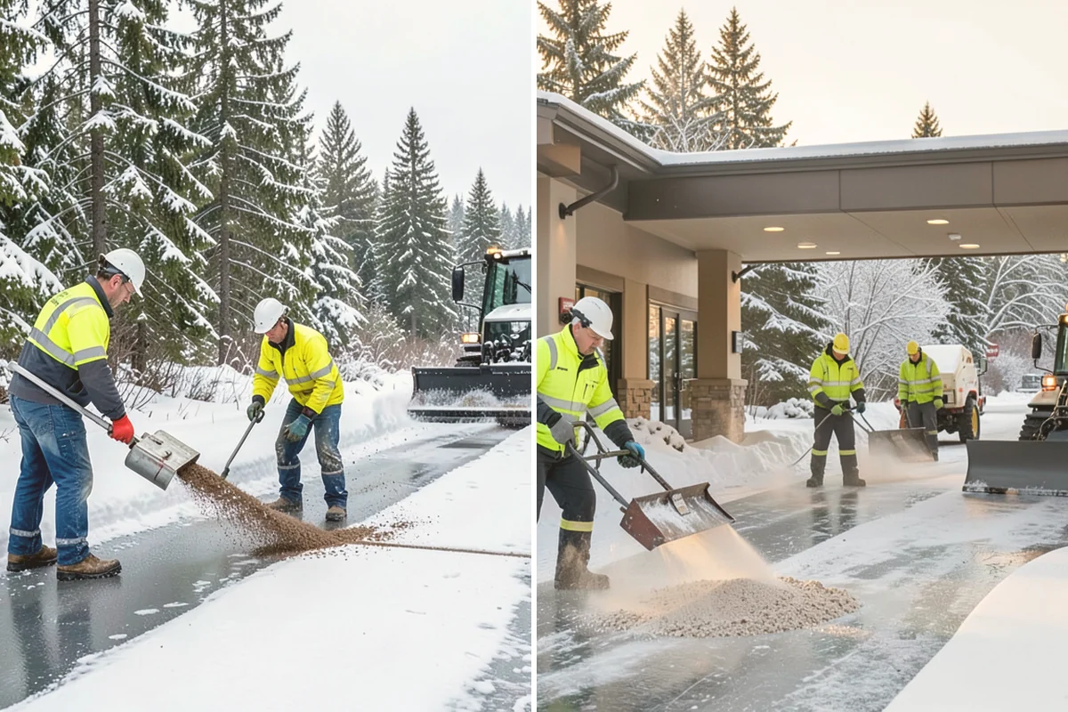 Loading Dock Snow Removal in Bellevue, King County, WA - Assess the dock apron, approach, and worker walk zones