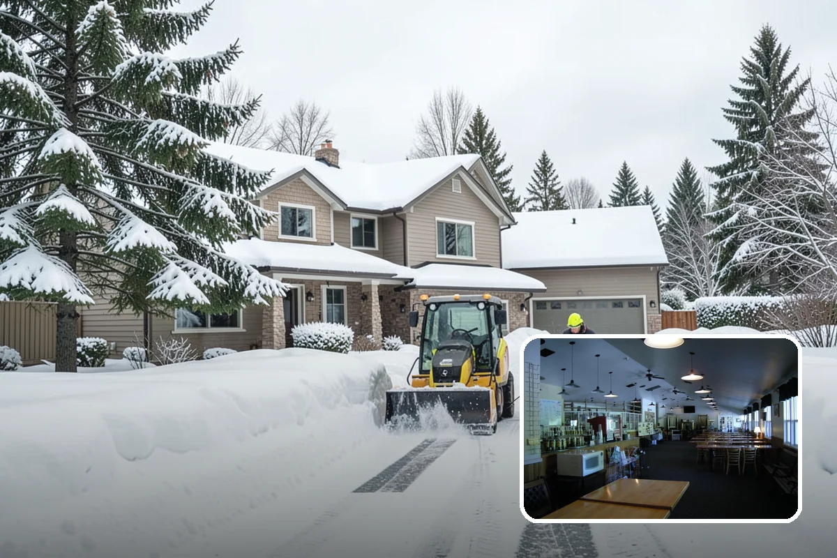 Loading Dock Snow Removal in Black Diamond, King County, WA - Clear apron and dock-face access for trailers