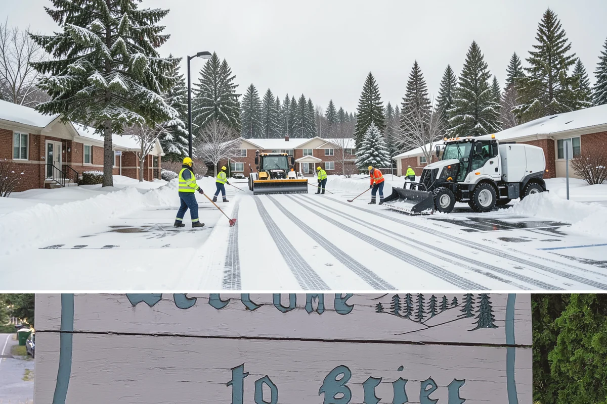 Loading Dock Snow Removal in Brier, Snohomish County, WA - Loading docks need close attention during midwinter cold snaps when wet snow refreezes quickly under constant trailer weight.