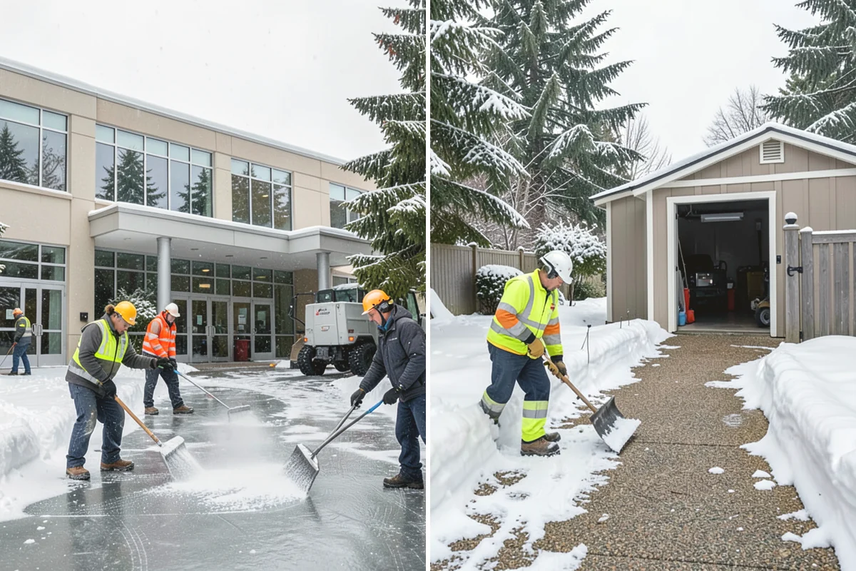 Loading Dock Snow Removal in Covington, King County, WA - Assess the dock apron, approach, and worker walk zones