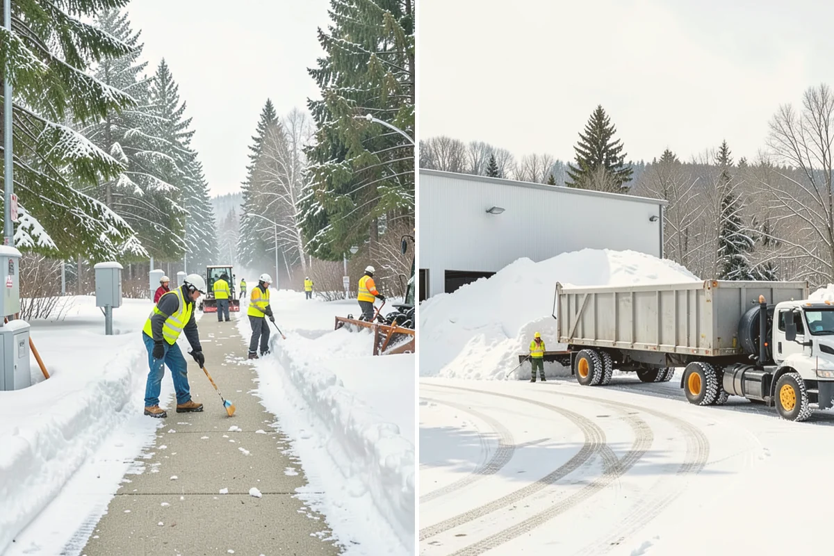 Loading Dock Snow Removal in Eatonville, Pierce County, WA - Assess the dock apron, approach, and worker walk zones