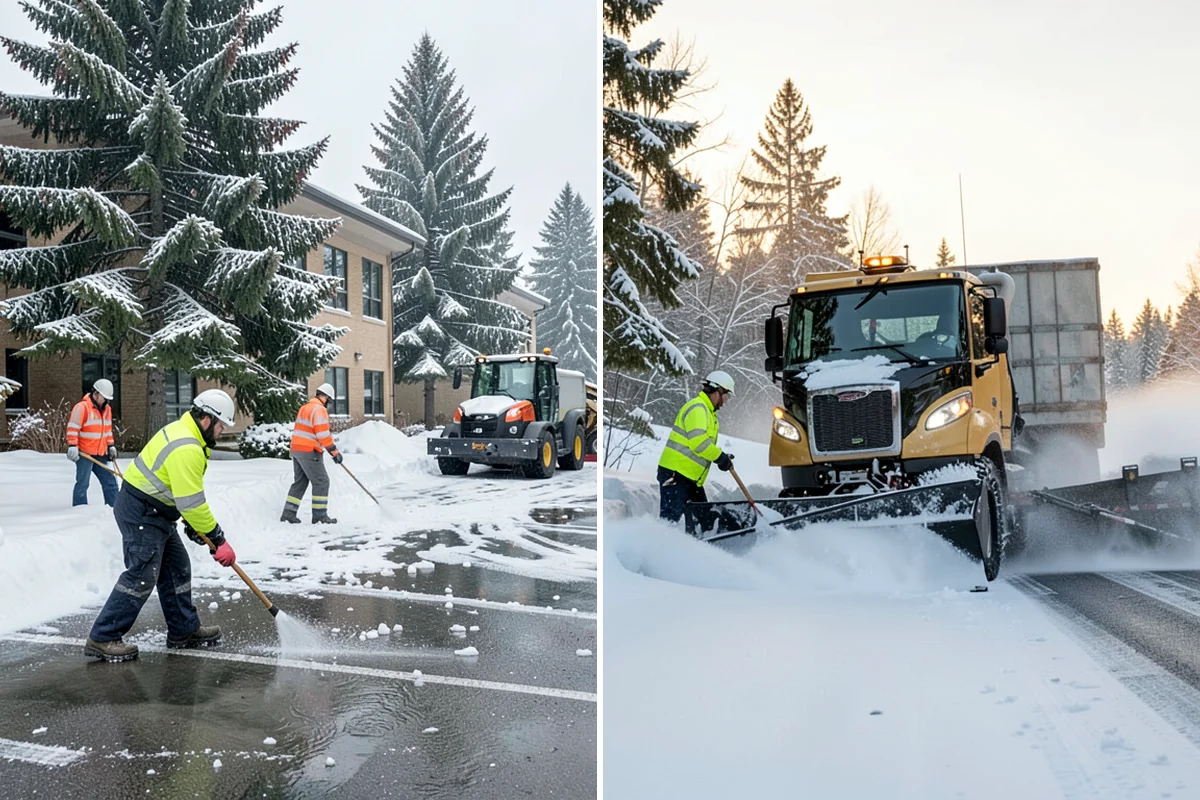Loading Dock Snow Removal in Fircrest, Pierce County, WA - Assess the dock apron, approach, and worker walk zones
