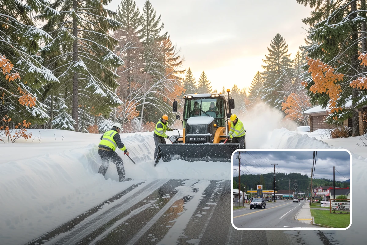 Loading Dock Snow Removal in Granite Falls, Snohomish County, WA - Clear apron and dock-face access for trailers