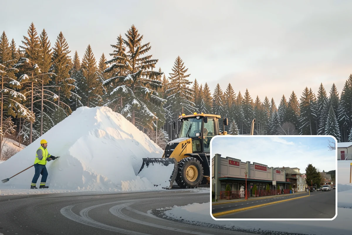 Loading Dock Snow Removal in Issaquah, King County, WA - Clear apron and dock-face access for trailers