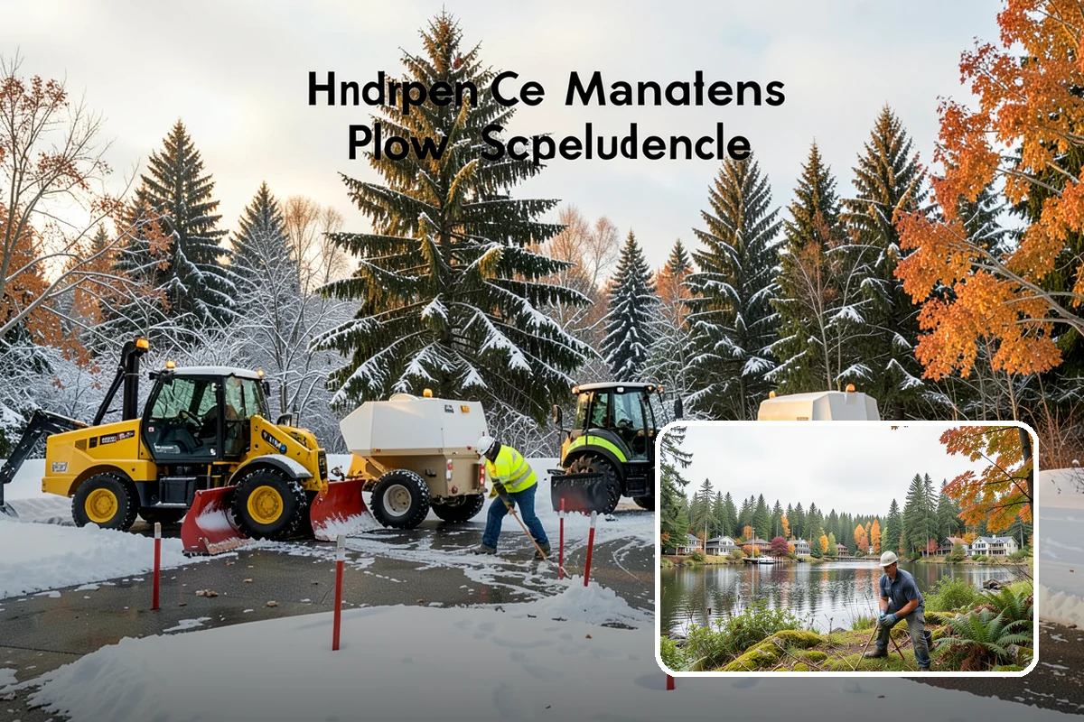 Loading Dock Snow Removal in La Conner, Skagit County, WA - Clear apron and dock-face access for trailers