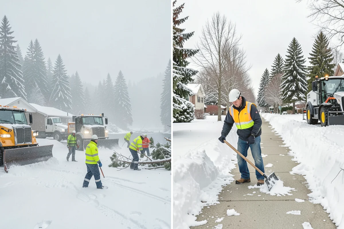 Loading Dock Snow Removal in La Conner, Skagit County, WA - Assess the dock apron, approach, and worker walk zones