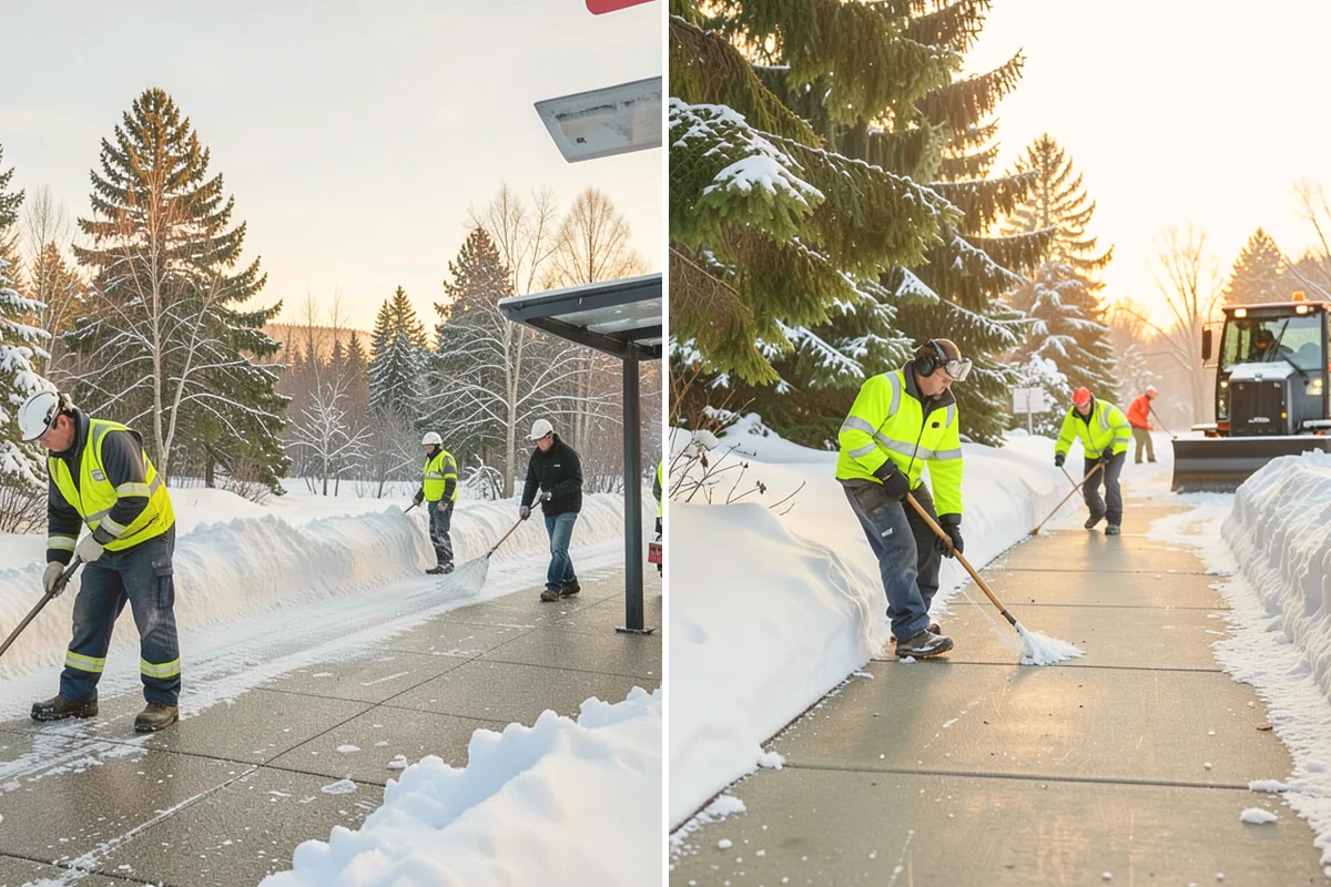 Loading Dock Snow Removal in Lynnwood, Snohomish County, WA - Assess the dock apron, approach, and worker walk zones