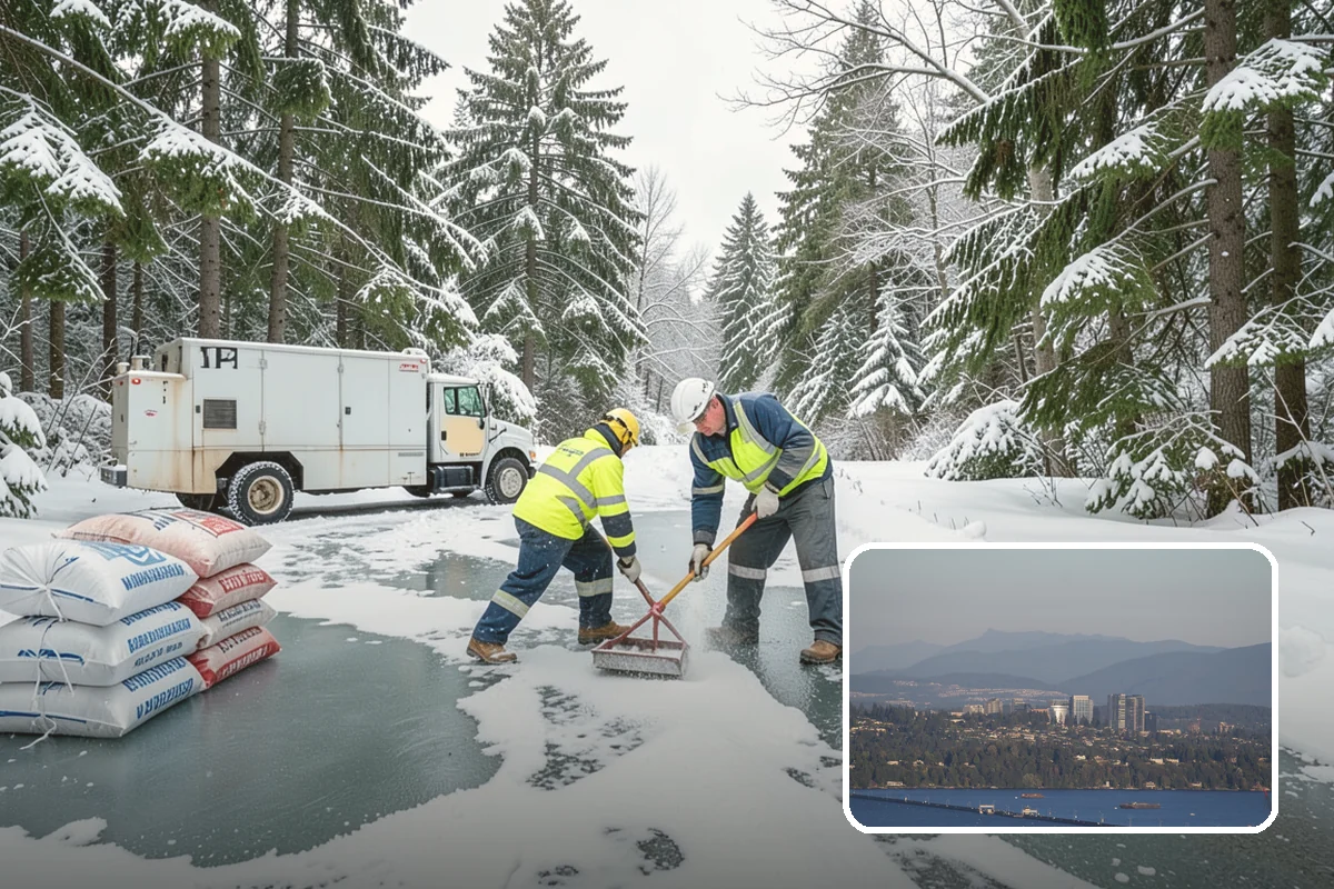 Loading Dock Snow Removal in Medina, King County, WA - Clear apron and dock-face access for trailers